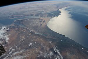 ISS-55 Nile River delta, Egypt