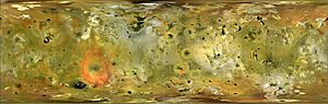 Io from Galileo and Voyager missions