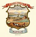 Kansas state coat of arms (illustrated, 1876)