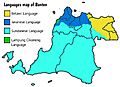 Languages map of Banten