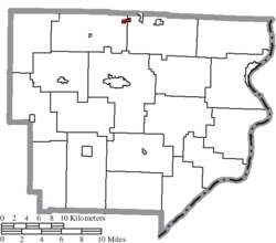 Location of Jerusalem in Monroe County