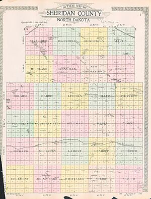 Map of Sheridan County, N.D., 1914
