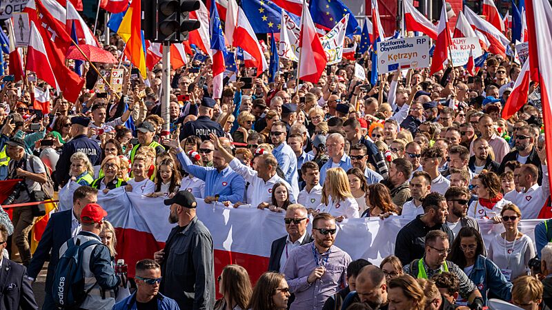 Marsz Miliona Serc – Tusk, Trzaskowski, Kołodziejczak