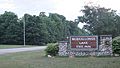 Muskallonge Lake State Park entrance sign (June 2021)