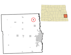 Location of Gardner, North Dakota