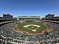 Oakland Coliseum during final Battle of the Bay between the San Francisco Giants and Oakland Athletics