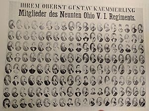 Ohio 9th Infantry Photograph, Turner Hall Cincinnati