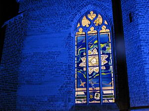 Oude Calixtuskerk Groenlo - raam Beleg van Grol 1627 (2007)