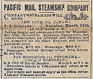 Pacific Maill Steamship Co 1887