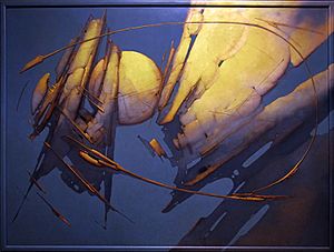 Paisatge Daurat 1993 by Joan Castejon Oil on canvas 157x206 1993