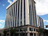 The Pioneer Hotel Building in the downtown business district of Tucson, Arizona. The hotel now functions as a business office and apartment building.