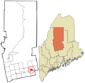 Piscataquis County Maine incorporated and unincorporated areas Milo (CDP) highlighted