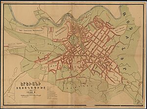 Plan of Yerevan 1920