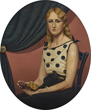 Portrait of Nan, by Grant Wood