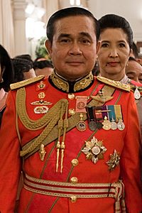 Prayut Chan-O-Cha in 1st Infantry Regiment's royal guard uniform