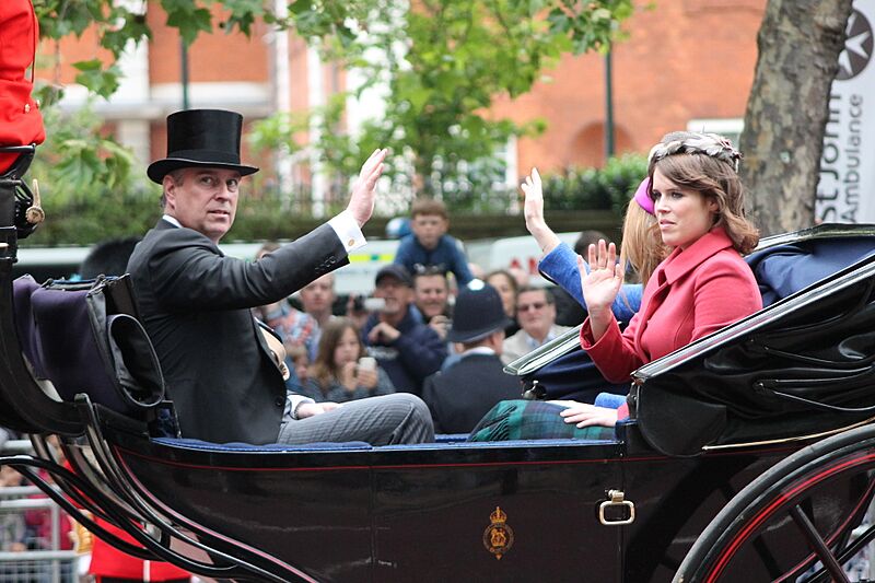 Prince Andrew and Princess Eugenie