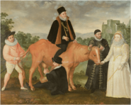 Queen Elizabeth I Feeds the Dutch Cow
