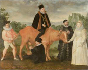 Queen Elizabeth I Feeds the Dutch Cow.png