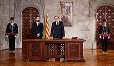 Quim Torra pren possessió com a president de la Generalitat