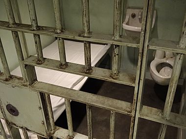 Recreation of Martin Luther King's Cell in Birmingham Jail - National Civil Rights Museum - Downtown Memphis - Tennessee - USA