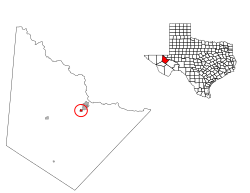Location of Lindsay, Texas