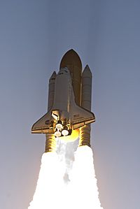 STS-124 launch closeup