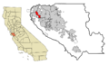 Santa Clara County California Incorporated and Unincorporated areas Los Altos Highlighted