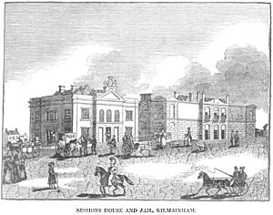 Sessions House and Jail, Kilmainham 1836 (IA jstor-30002908) (cropped)