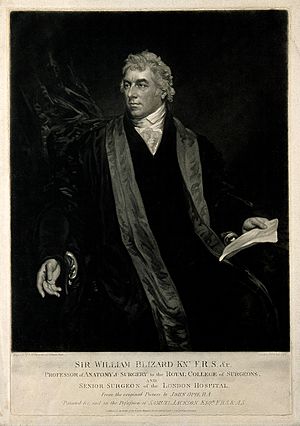 Sir William Blizard. Mezzotint by S. W. Reynolds after J. Op Wellcome V0000593.jpg