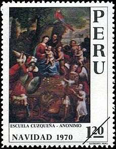 Stamp Peru 1970 1.20s Xmas
