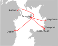 Steam packet route map