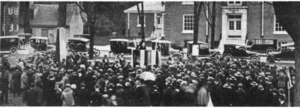 Suffrage rally on Dover Green on Convention Day, 1920
