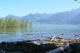 Lake Geneva at Noville municipality