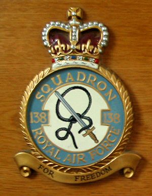 Tempsford 138 Squadron badge