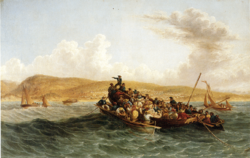 Thomas Baines - The British Settlers of 1820 Landing in Algoa Bay - 1853
