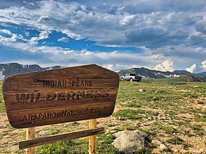 Truck Parked Inside Indian Peaks Wilderness