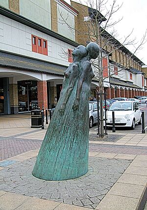 Two Rivers Water Sprites Statue, Staines - Surrey