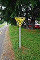 Walker bicycler equestrian yield sign; Arlington, VA; 2014-05-17
