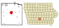 Location of Indianola, Iowa