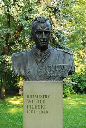 Witold pilecki pomnik park jordana krakow