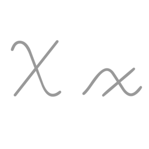 X cursiva