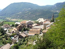 A general view of the village of Avançon