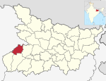 Bihar district location map Buxar.svg