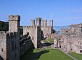 Caernarfon castle interior