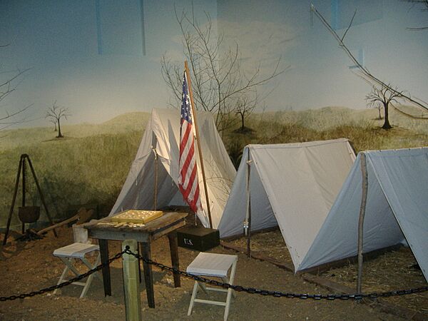 Camp Nelson tent display