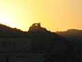 Chateau Crussol coucher de soleil
