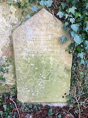 Chesters Church - Sir Walter and Maria Dorothea Elliots grave