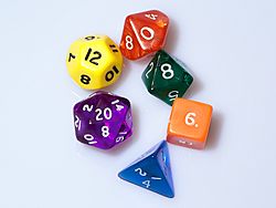 Dice (typical role playing game dice)