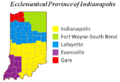 Ecclesiastical Province of Indianapolis map