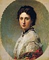F. de Madrazo - 1869, Cecilia de Madrazo y Garreta (MNAC, Barcelona, 60 x 40 cm)